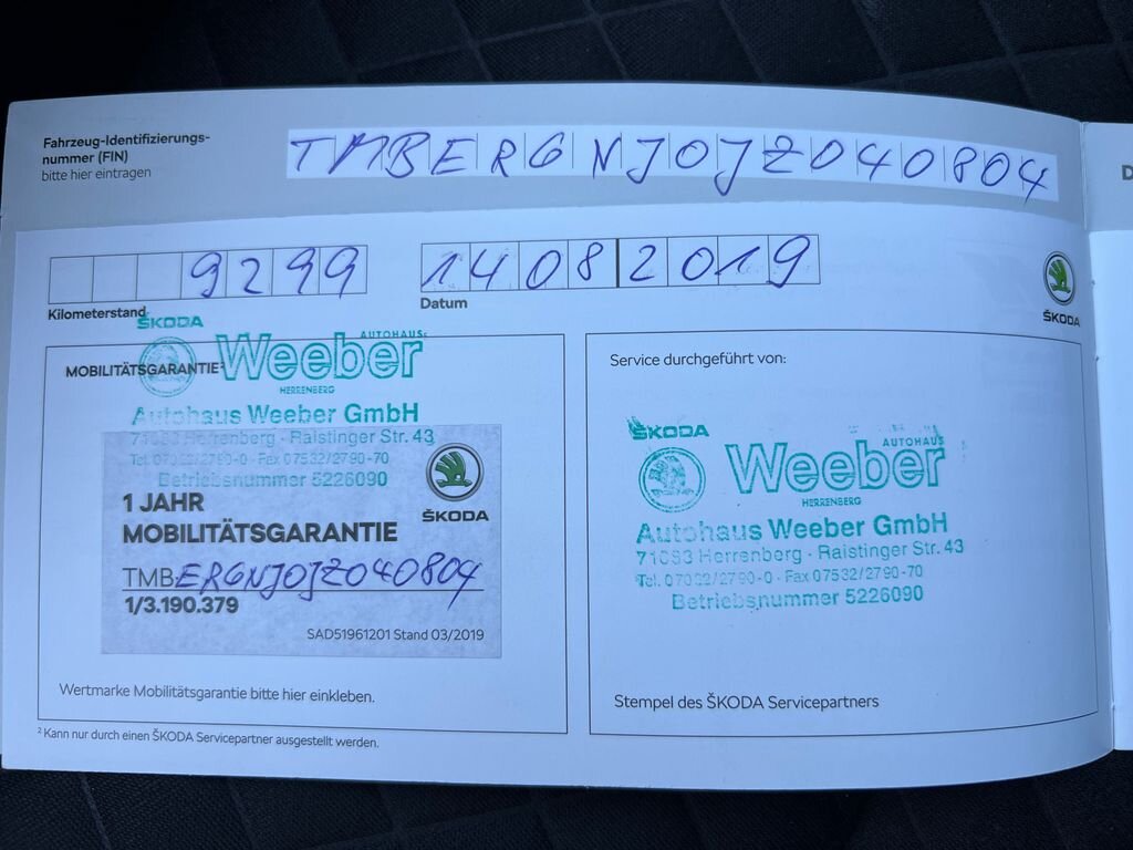 Škoda Fabia Hatchback 999,0 81 kw