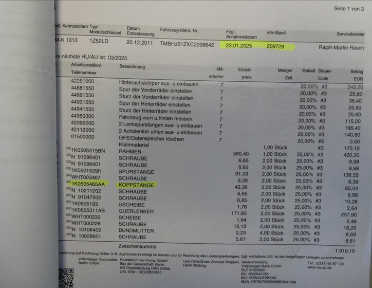 Škoda Octavia Kombi 1,4 l 90 kw