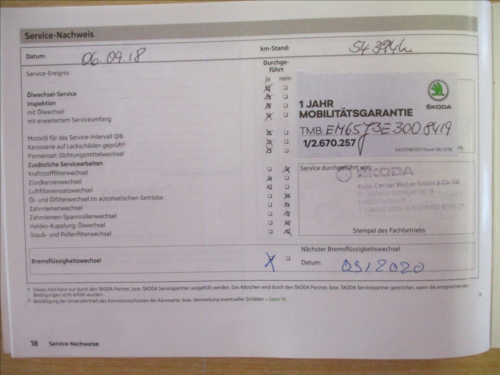 Škoda Fabia Hatchback 1,2 l 63 kw