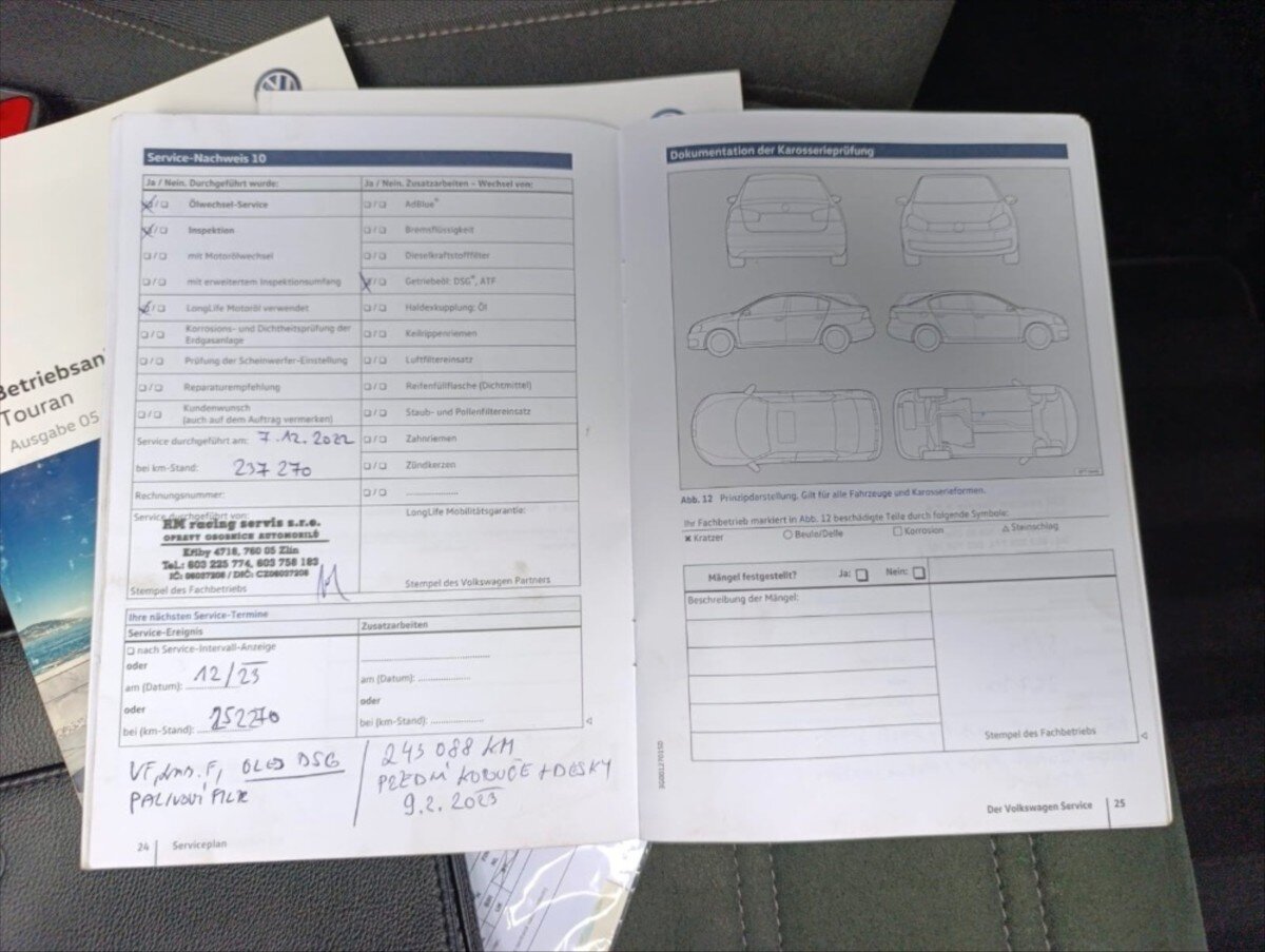 Volkswagen Touran MPV 2,0 l 110 kw