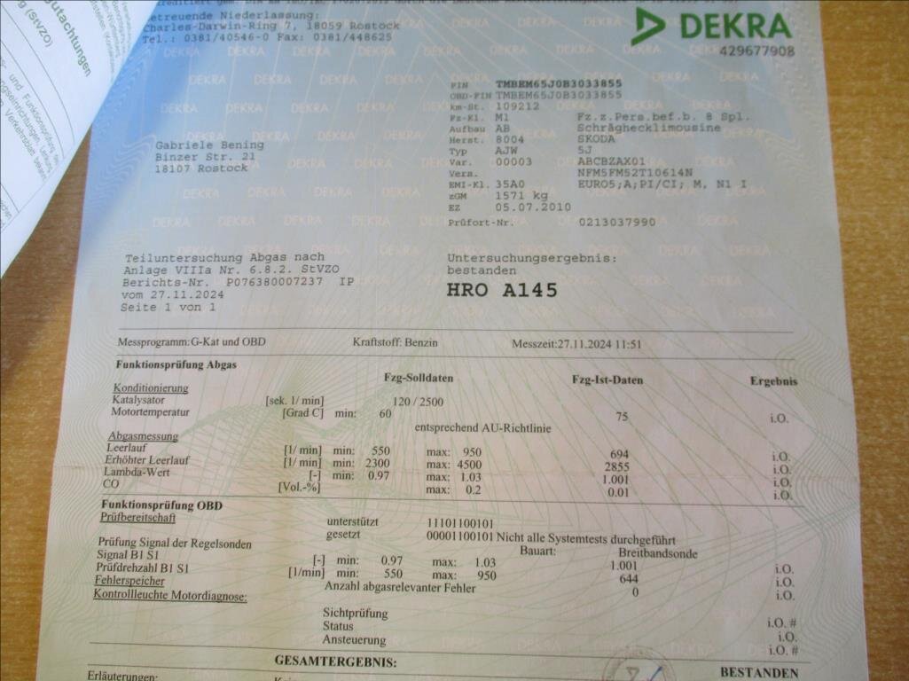 Škoda Fabia Hatchback 1,2 l 63 kw