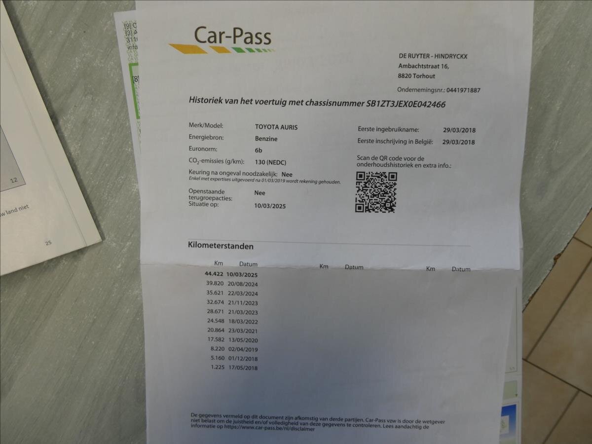 Toyota Auris Kombi 1,3 l 73 kw