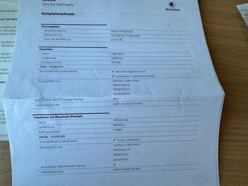 Škoda Octavia Kombi 1,4 l 103 kw