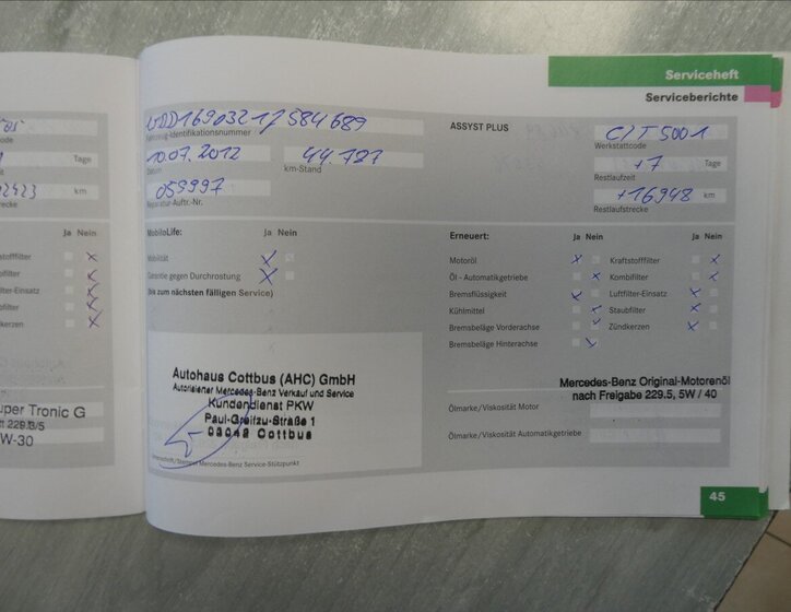 Mercedes-Benz Třídy A Hatchback 1,7 l 85 kw