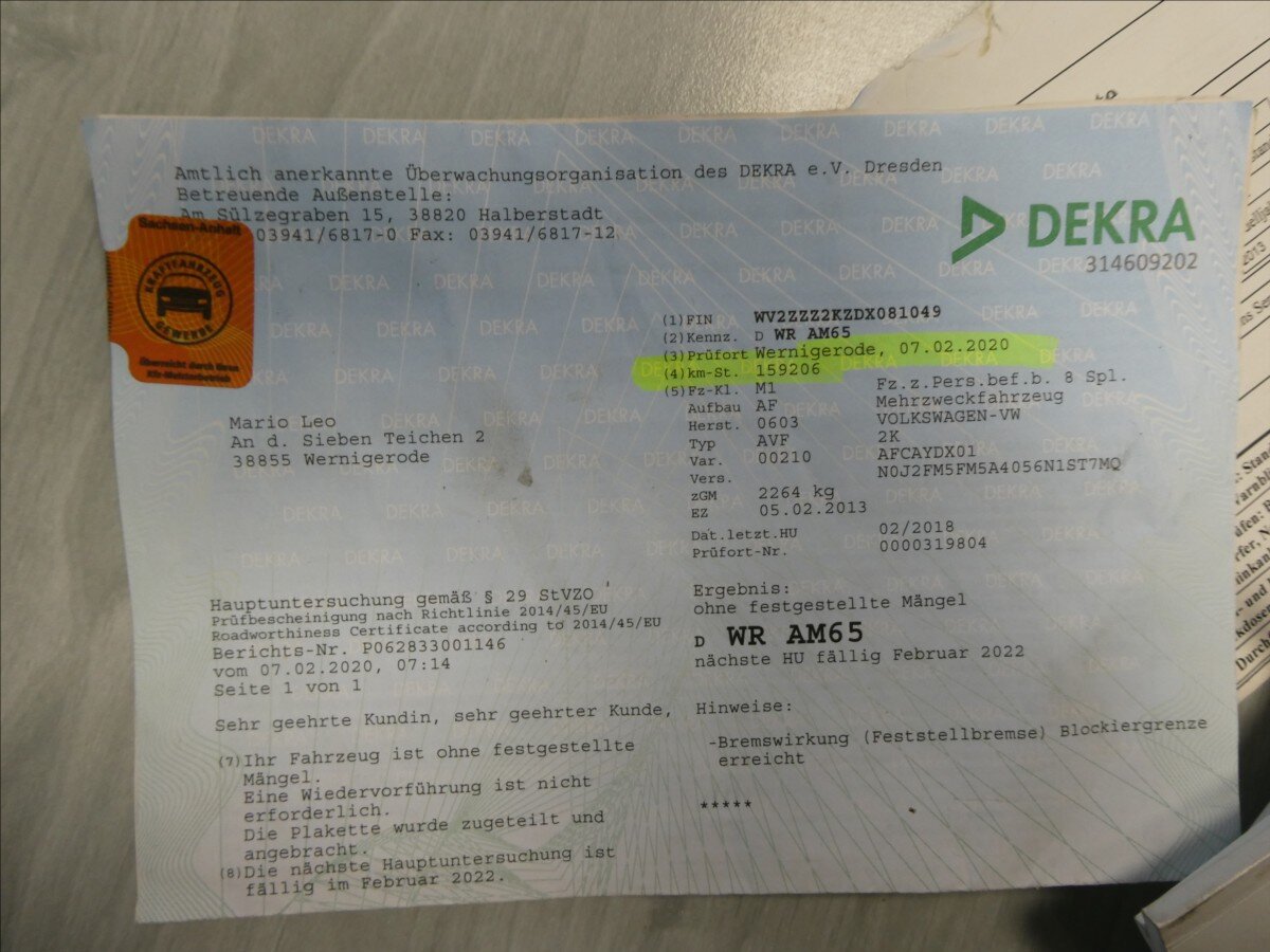 Volkswagen Caddy Kombi 1,6 l 75 kw