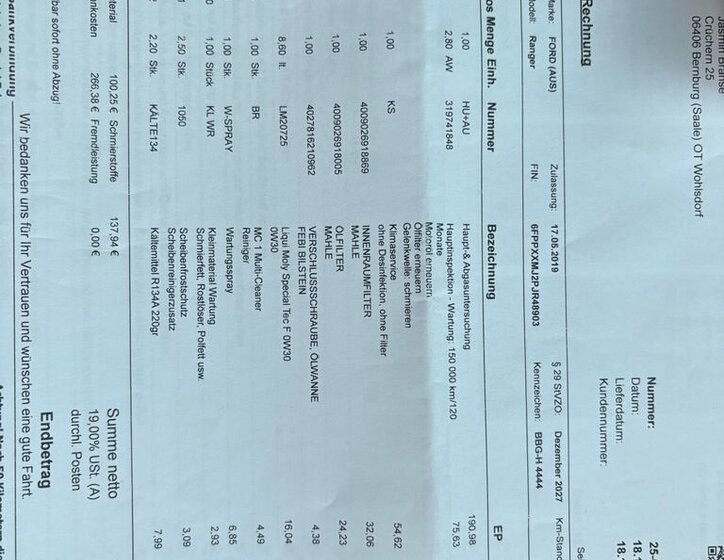 Ford Ranger Pick-up 2,2 l 118 kw