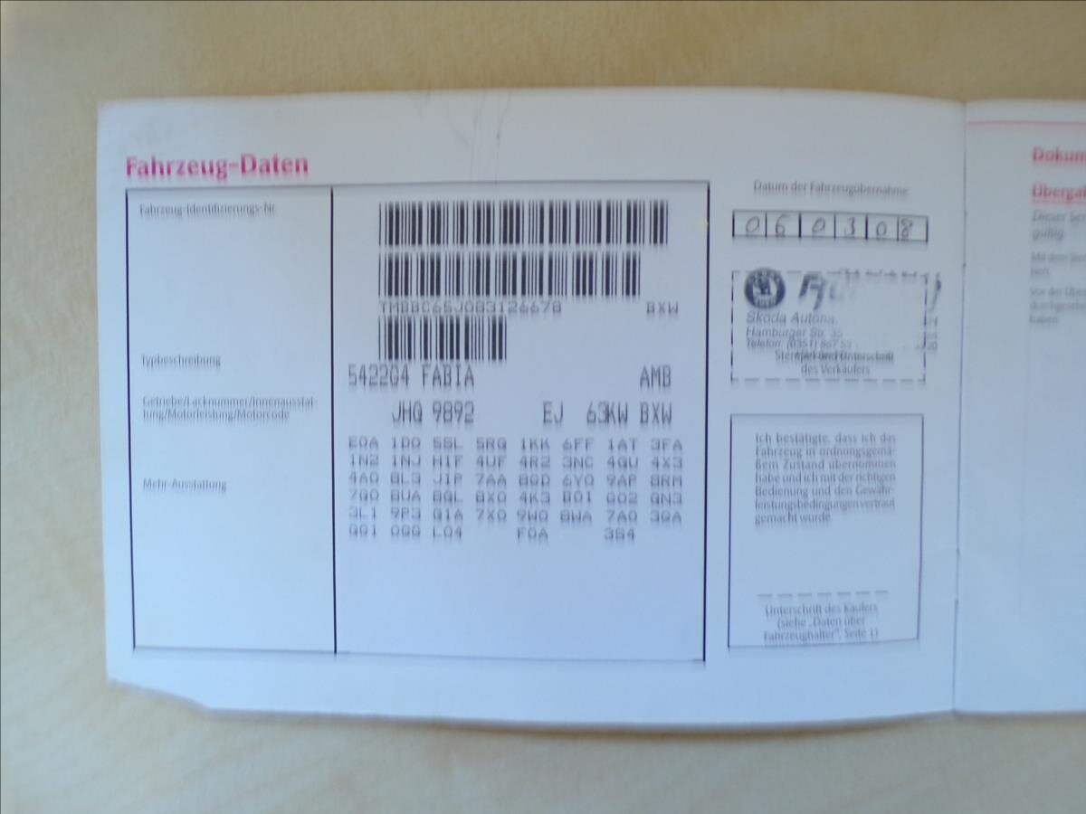 Škoda Fabia Hatchback 1,4 l 63 kw