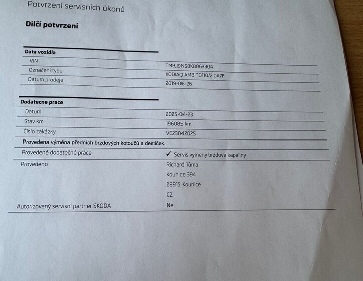 Škoda Kodiaq SUV / Terénní 2,0 l 110 kw