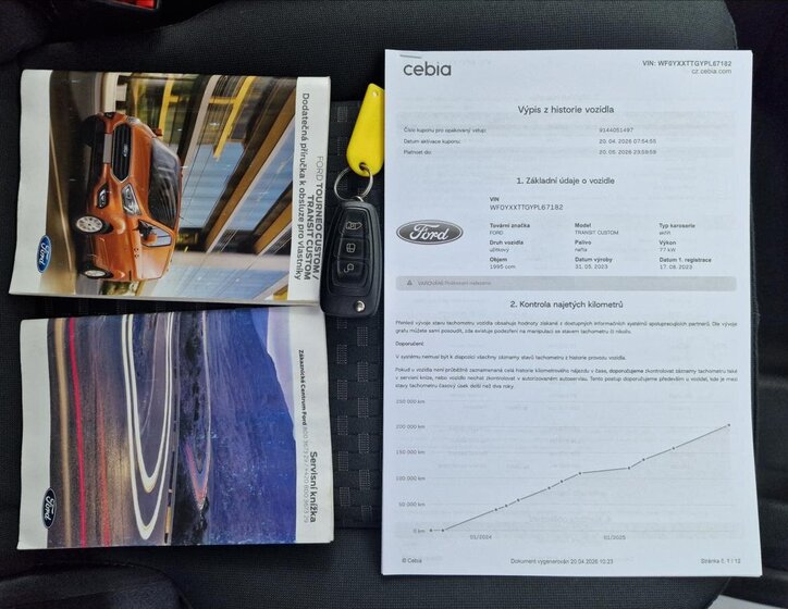 Ford Transit Custom Skříň 2,0 l 77 kw