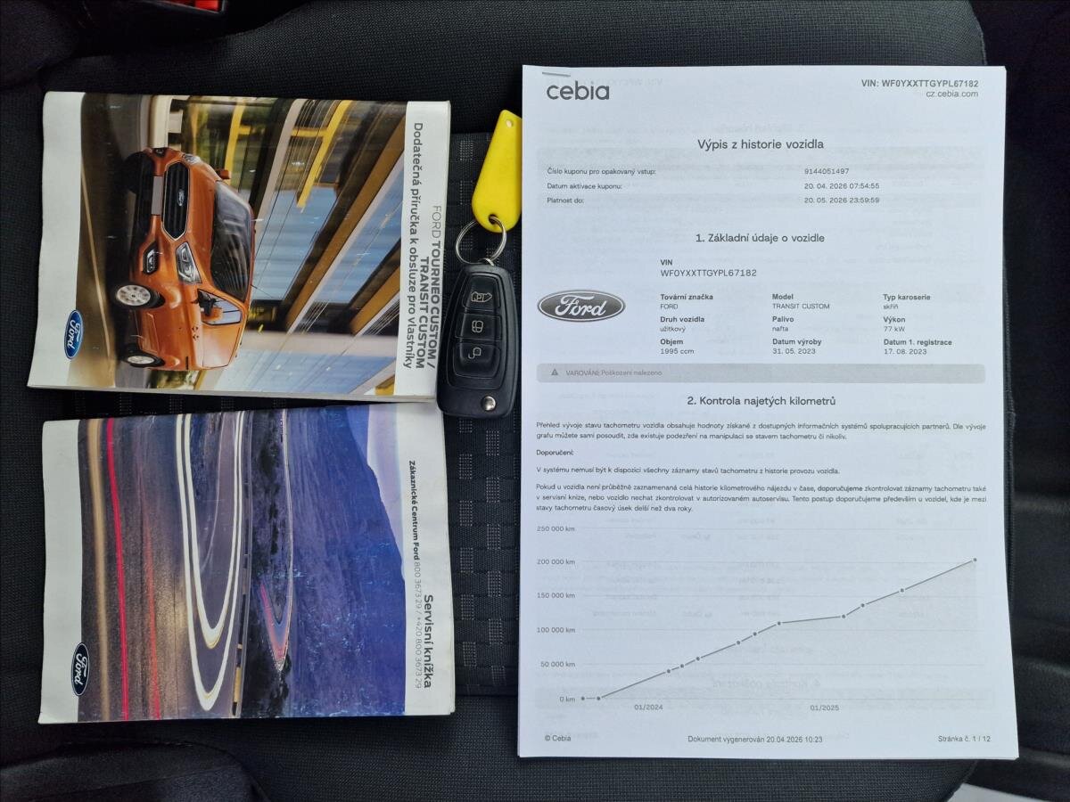 Ford Transit Custom Skříň 2,0 l 77 kw
