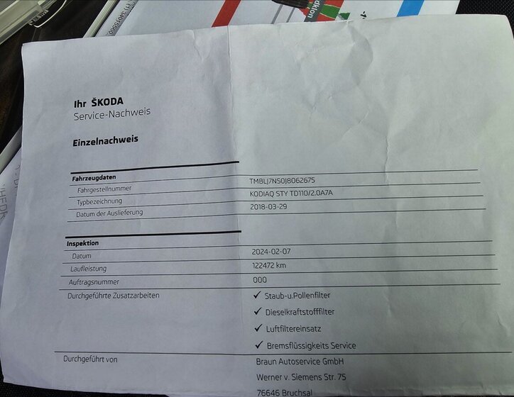 Škoda Kodiaq Kombi 2,0 l 110 kw