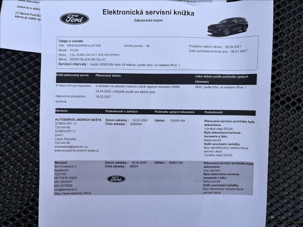 Ford Kuga SUV / Terénní 2,5 l 165 kw