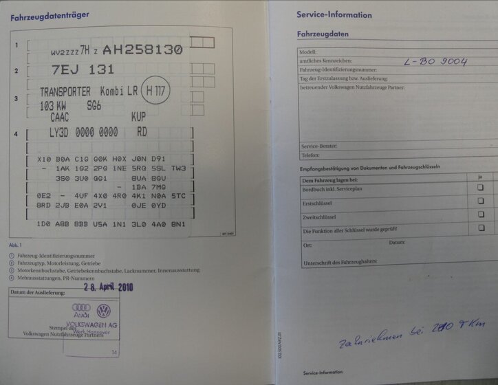 Volkswagen Transporter Ostatní 2,0 l 103 kw
