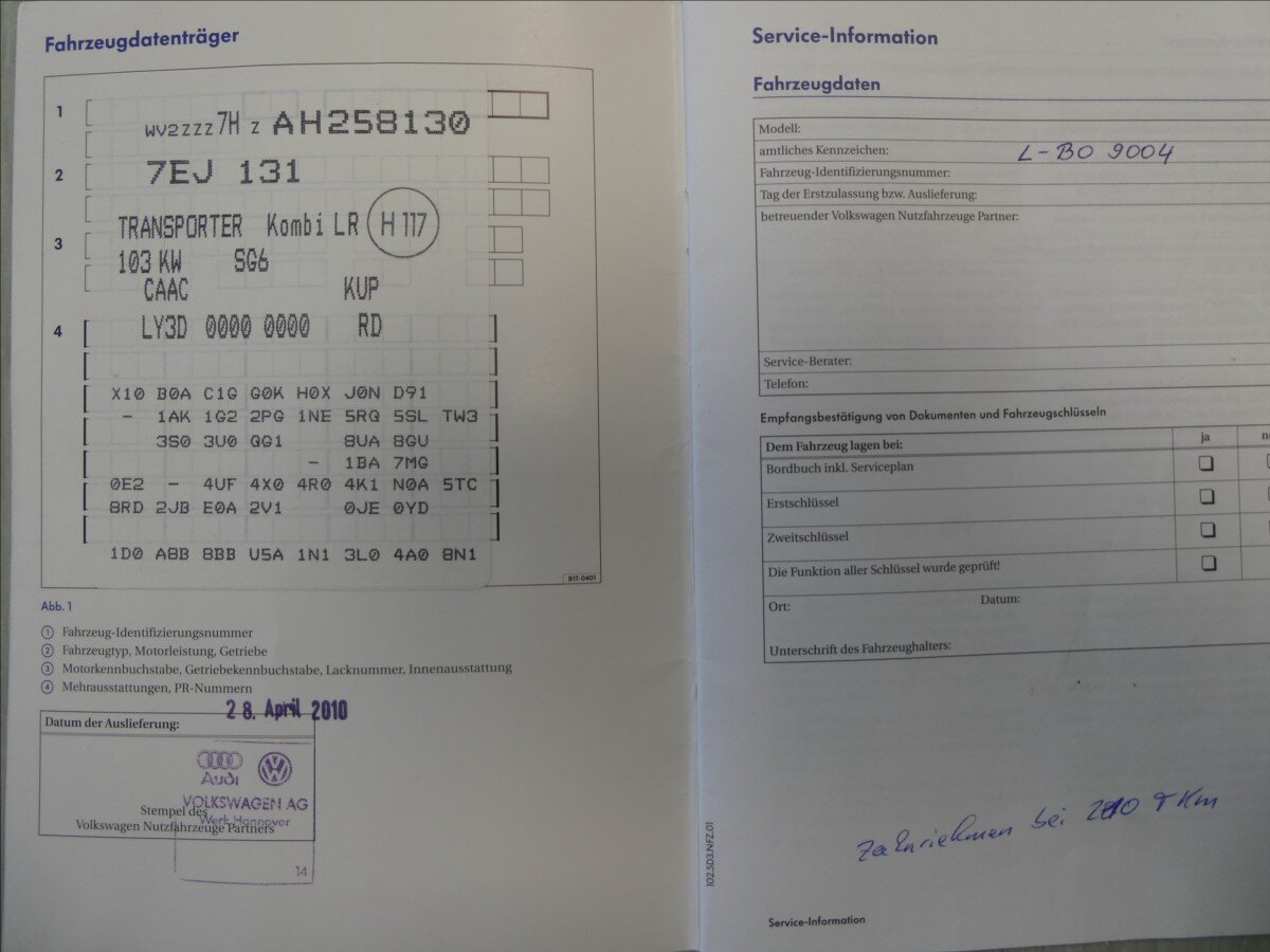 Volkswagen Transporter Ostatní 2,0 l 103 kw