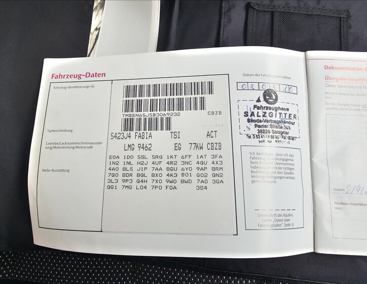 Škoda Fabia Hatchback 1,2 l 77 kw