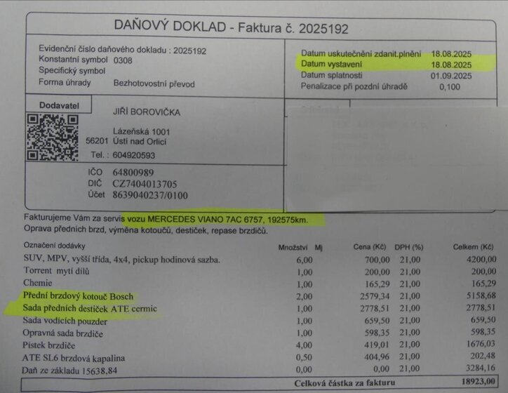 Mercedes-Benz Třídy V Ostatní 2,1 l 140 kw