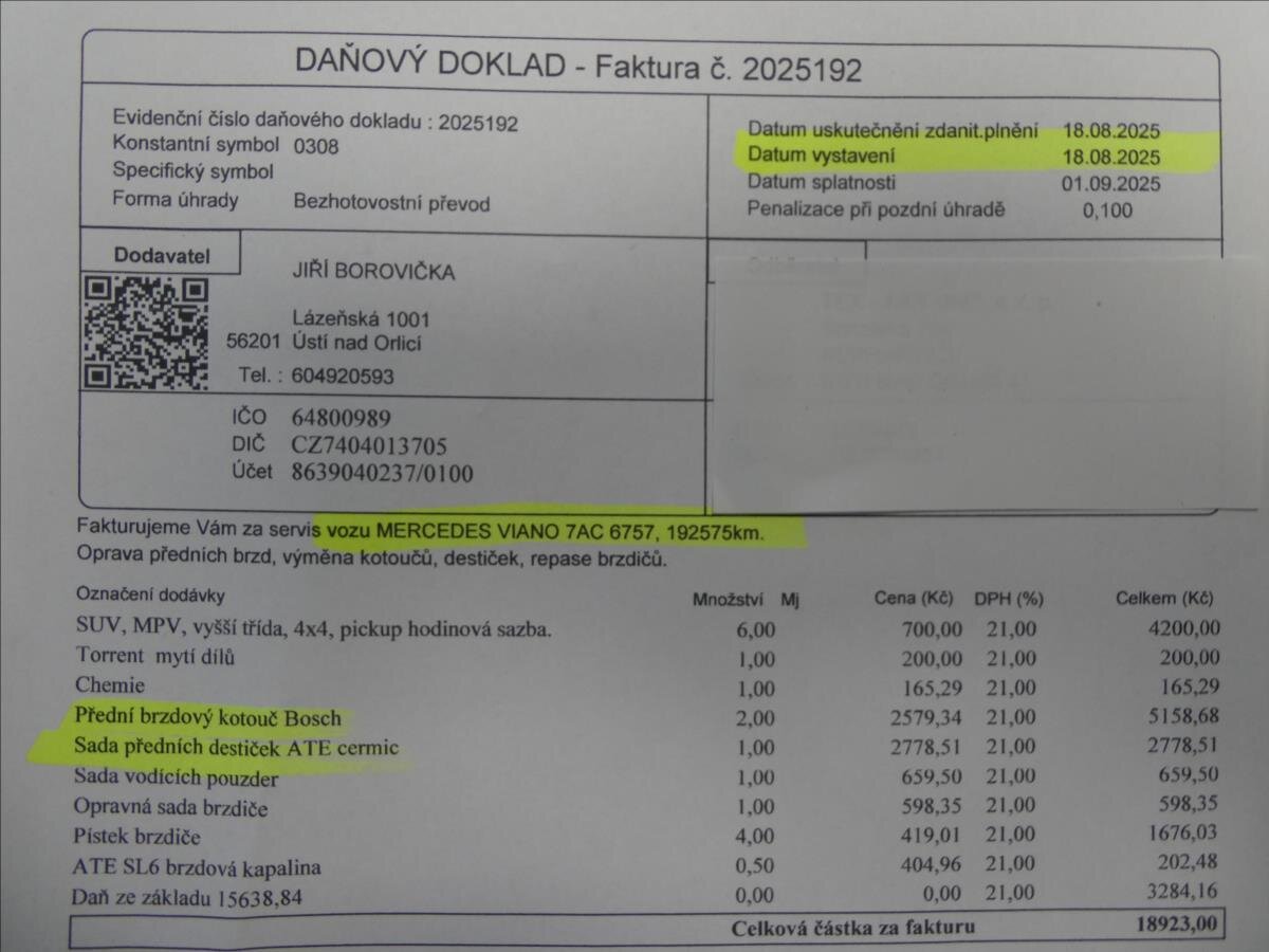 Mercedes-Benz Třídy V Ostatní 2,1 l 140 kw