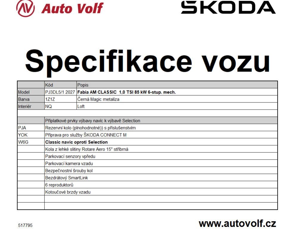 Škoda Fabia Hatchback 999,0 85 kw