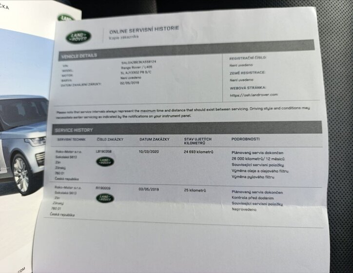 Land Rover Range Rover SUV / Terénní 5,0 l 386 kw