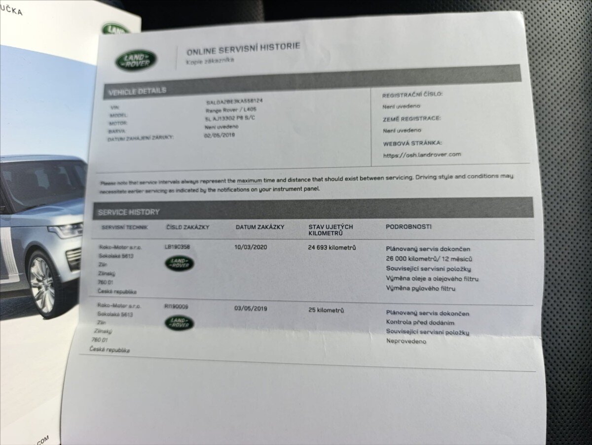 Land Rover Range Rover SUV / Terénní 5,0 l 386 kw