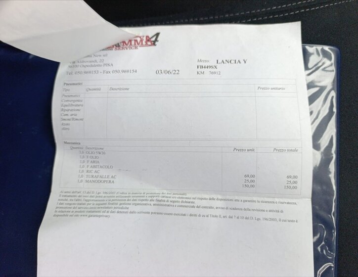 Lancia Y Hatchback 1,2 l 51 kw