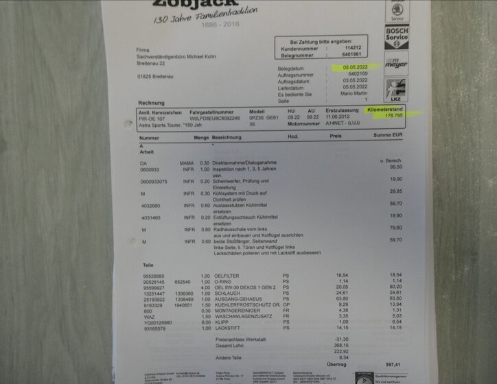 Opel Astra Kombi 1,4 l 88 kw