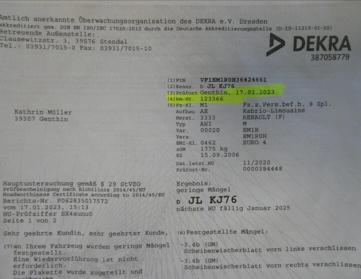 Renault Mégane Kabriolet 1,6 l 82 kw