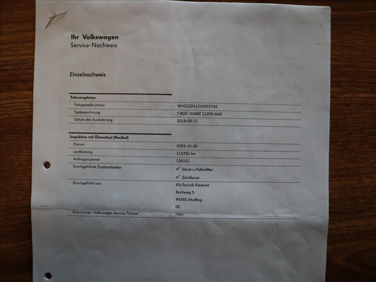 Volkswagen T-Roc CUV 1,5 l 110 kw