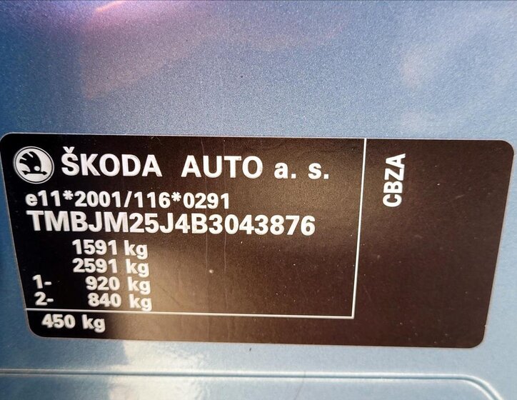 Škoda Fabia Kombi 1,2 l 63 kw