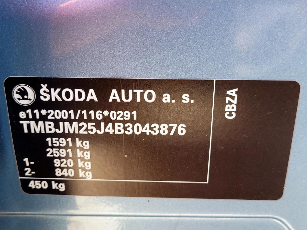 Škoda Fabia Kombi 1,2 l 63 kw