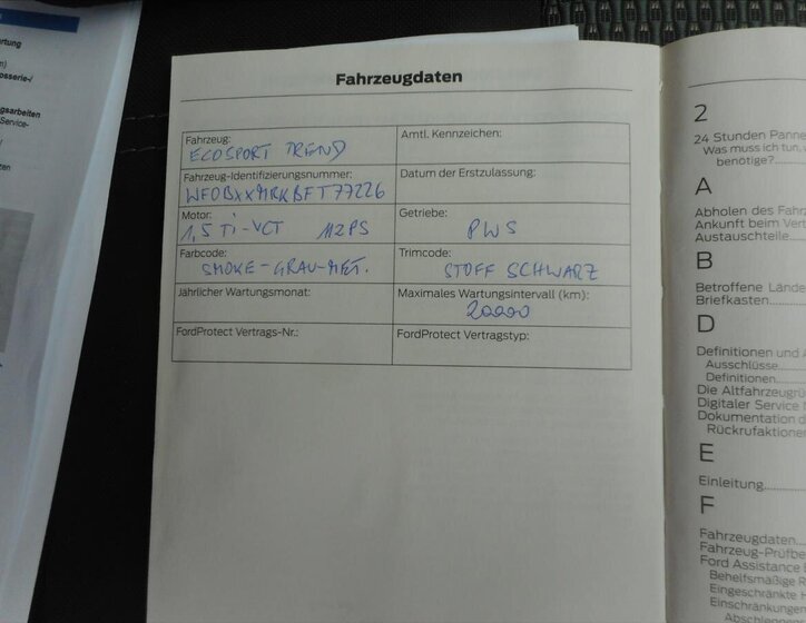 Ford EcoSport SUV / Terénní 1,5 l 82 kw