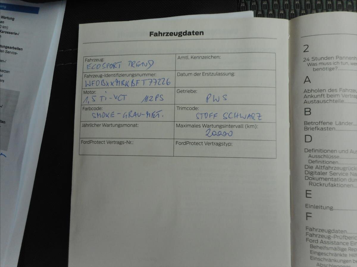 Ford EcoSport SUV / Terénní 1,5 l 82 kw