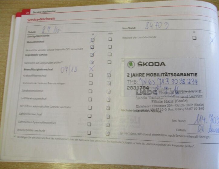 Škoda Fabia Kombi 1,2 l 77 kw