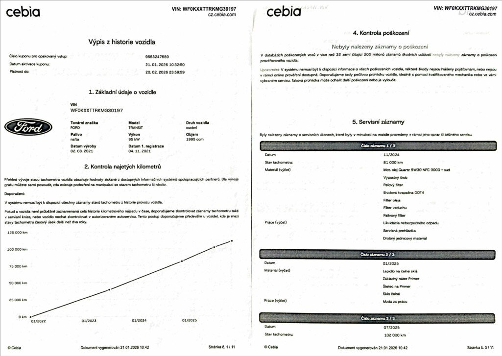 Ford Transit Kombi 2,0 l 96 kw