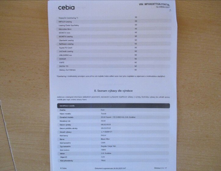 Ford Transit Skříň 2,0 l 96 kw