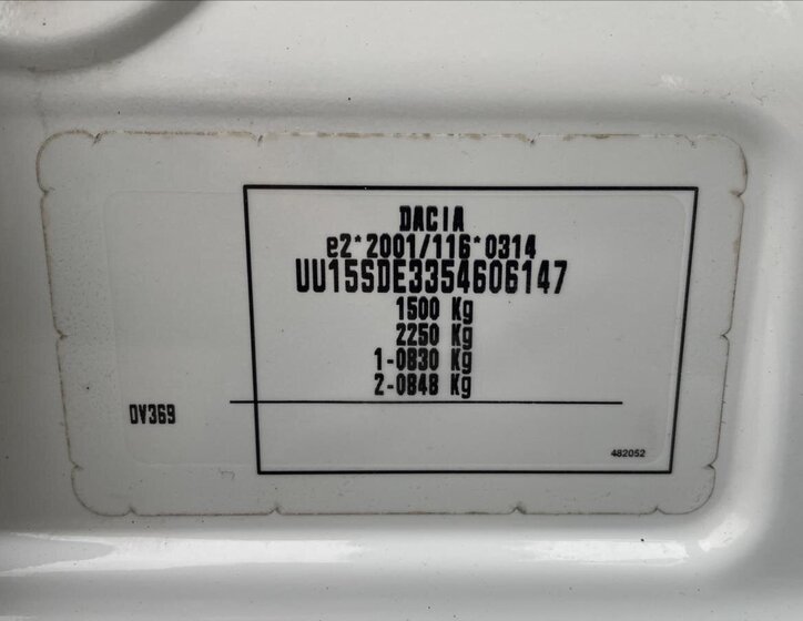 Dacia Sandero Hatchback 1,1 l 54 kw