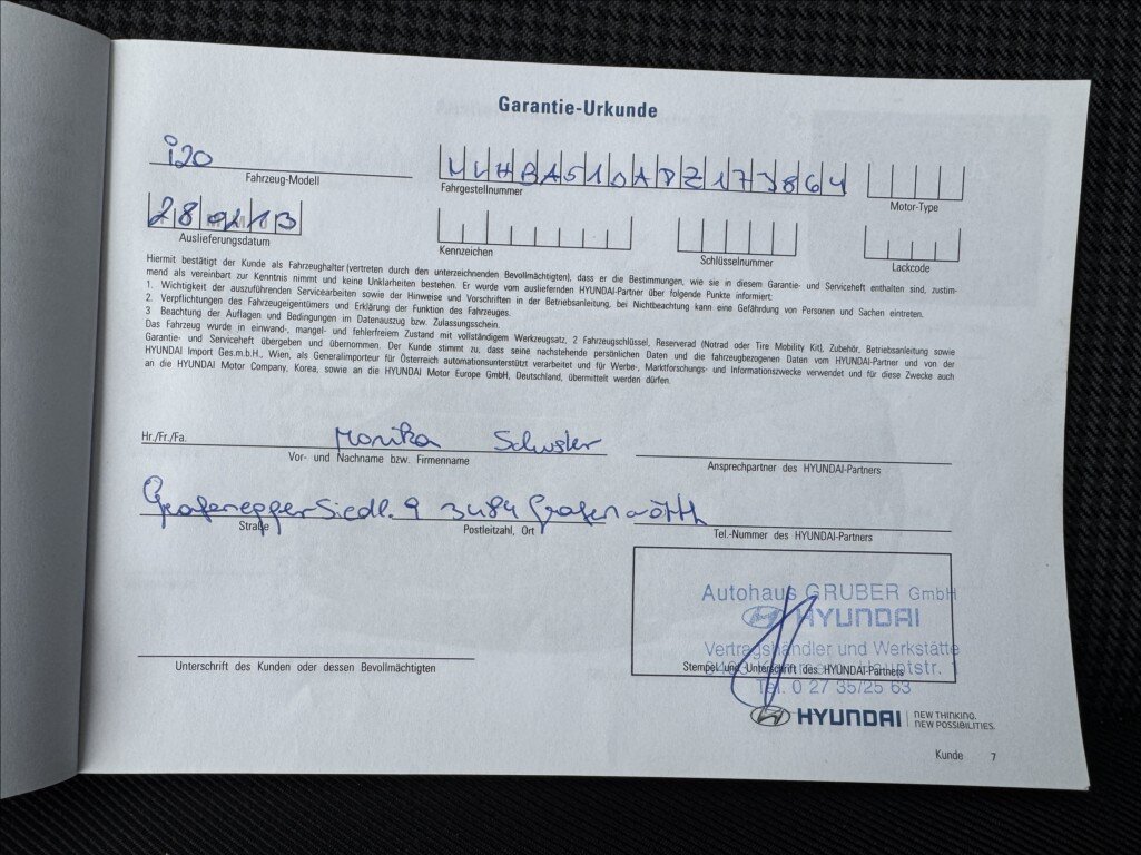 Hyundai i20 Hatchback 1,2 l 62 kw