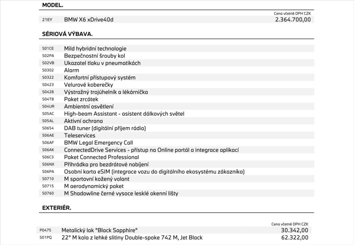 BMW X6 SUV 3,0 l 250 kw