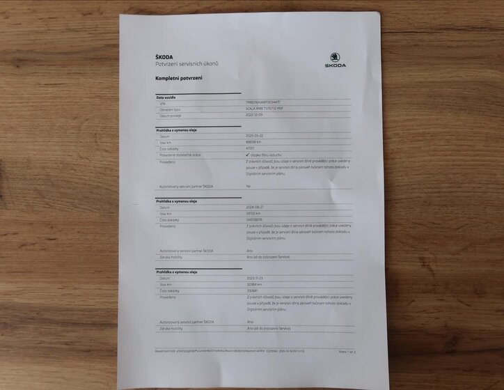 Škoda Scala Hatchback 999,0 70 kw