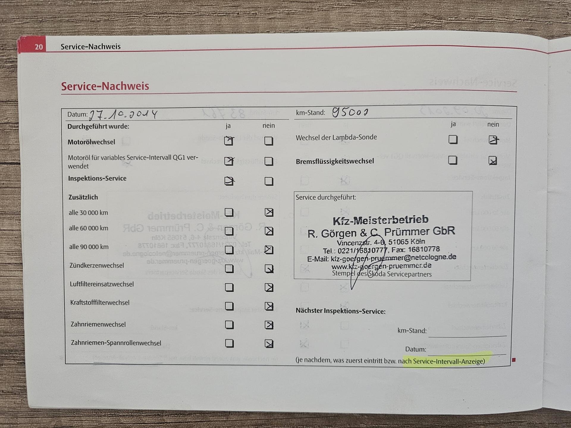 Škoda Octavia Kombi 2,0 l 103 kw