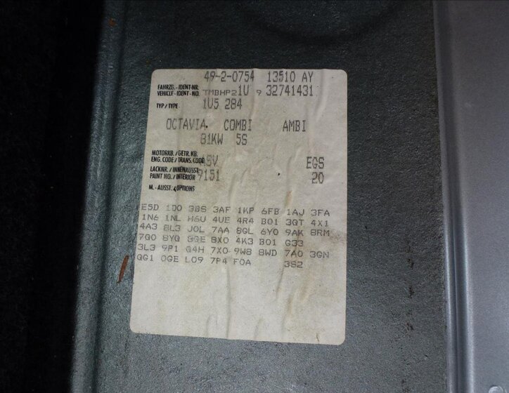 Škoda Octavia Kombi 1,9 l 81 kw