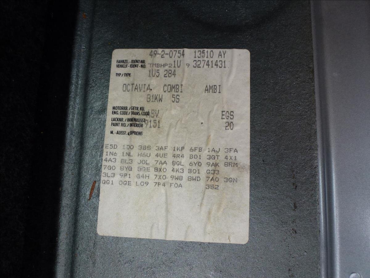 Škoda Octavia Kombi 1,9 l 81 kw