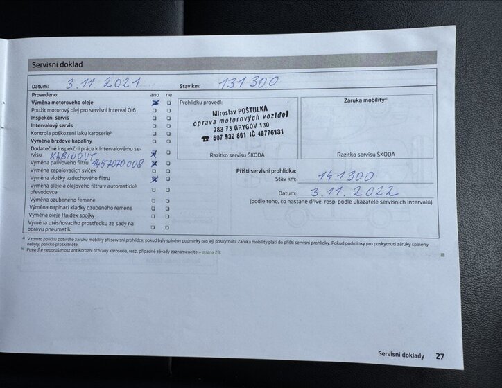 Škoda Superb Kombi 2,0 l 125 kw