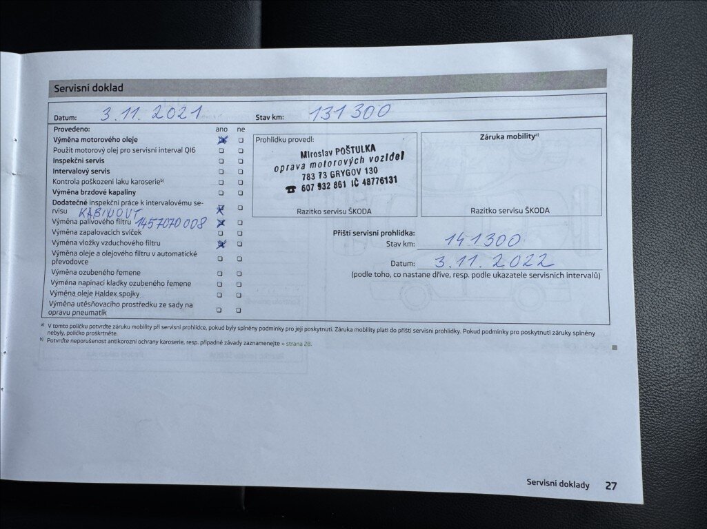 Škoda Superb Kombi 2,0 l 125 kw