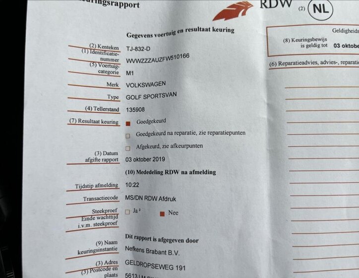 Volkswagen Golf Sportsvan MPV 1,6 l 81 kw