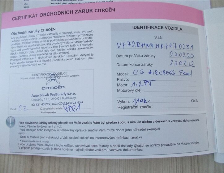 Citroën C3 Aircross SUV / Terénní 1,2 l 81 kw