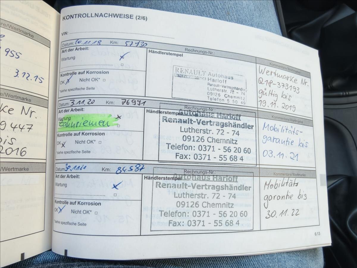 Renault Mégane Hatchback 1,6 l 74 kw