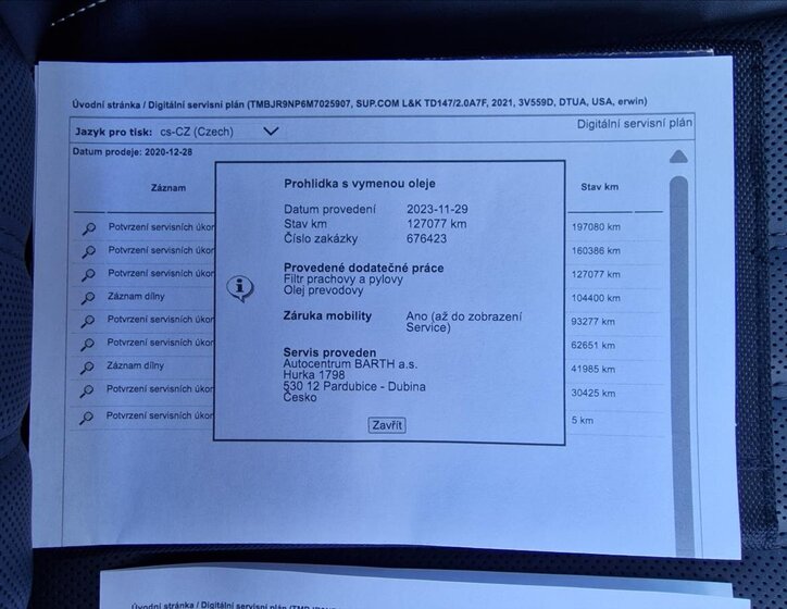 Škoda Superb Kombi 2,0 l 147 kw