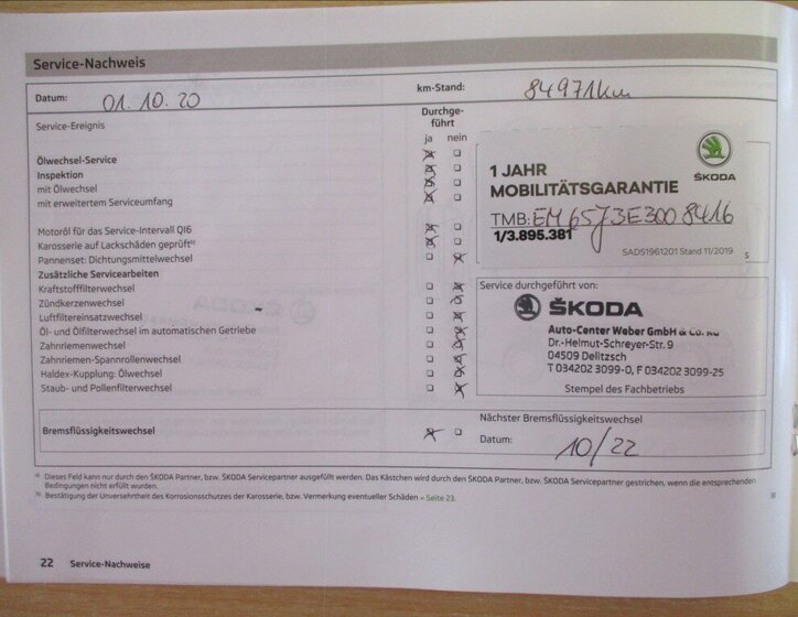 Škoda Fabia Hatchback 1,2 l 63 kw