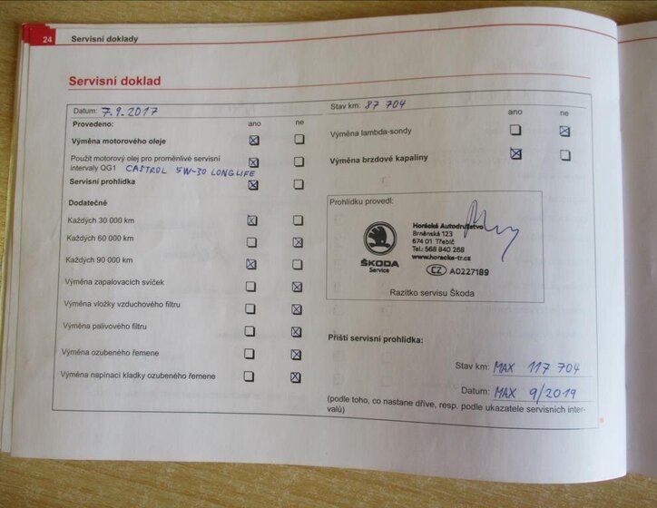 Škoda Octavia Sedan / Limuzína 1,6 l 75 kw